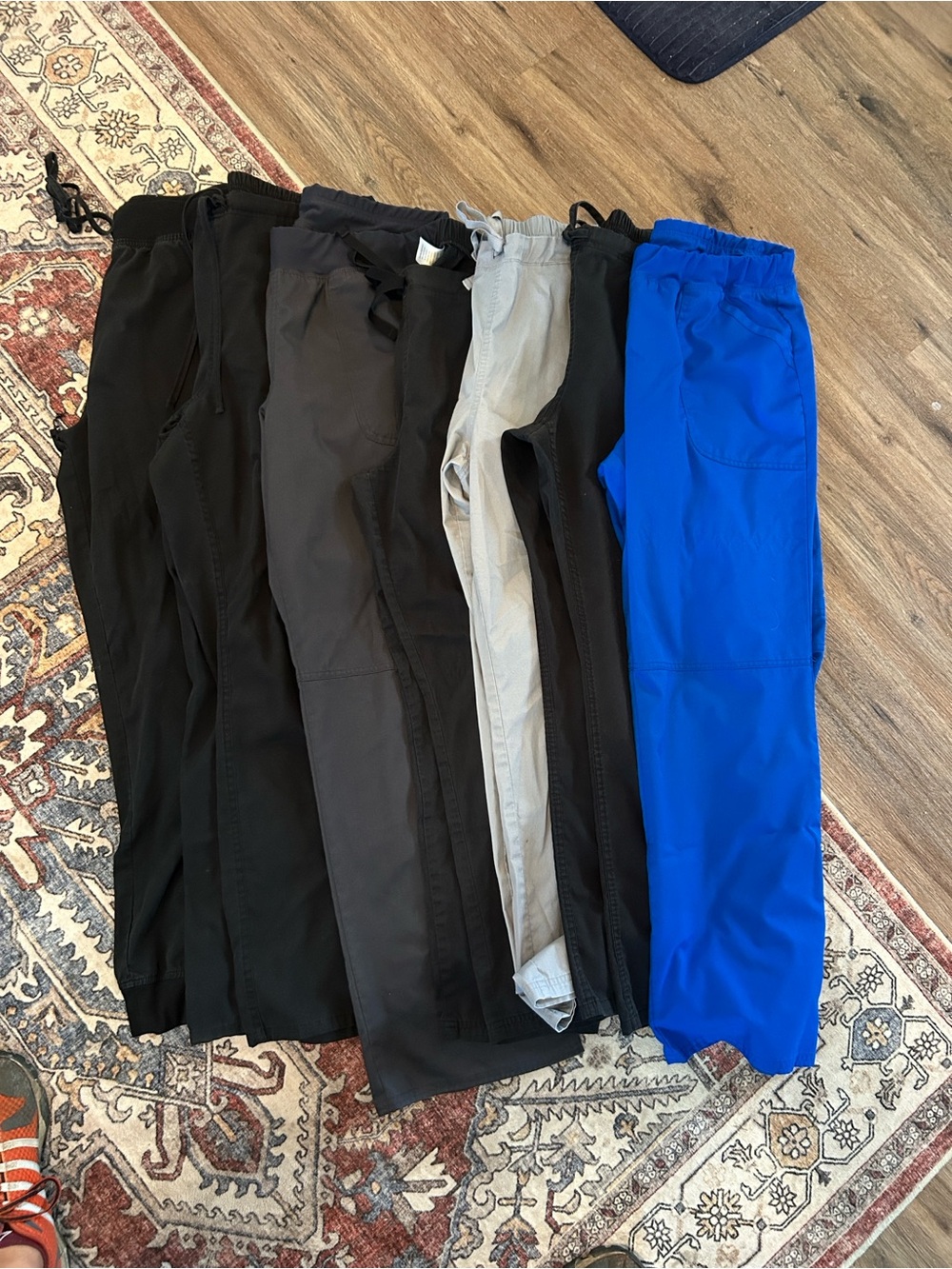 Men's Elastic-Waist Casual Pants — Black, Charcoal, Gray, Royal Blue